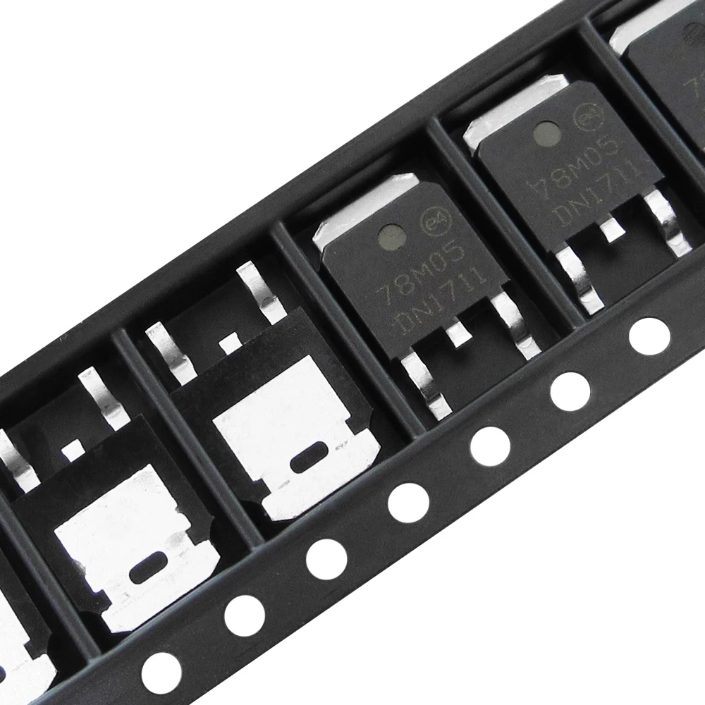 100 قطعة/الوحدة منخفضة التسرب المنظمين 5 فولت 0.5A 500mA 7805 78M05 TO252 SMD IC رقاقة