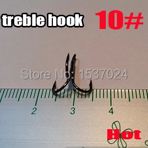 

2023 high carbon steel Treble Fishing Hooks 10# 500pcs/lot Direct factory