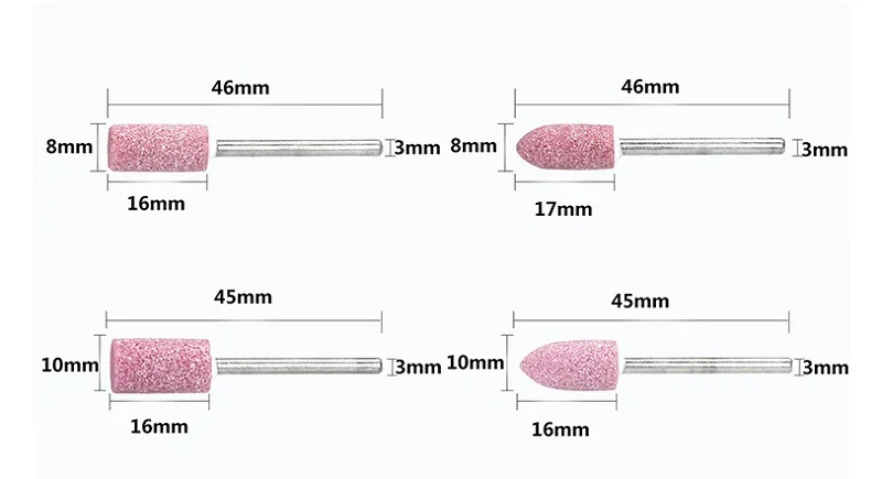 New 10pcs/set Abrasive Stone Points Polishing Grinding Head Dremel Rotary Power Tools
