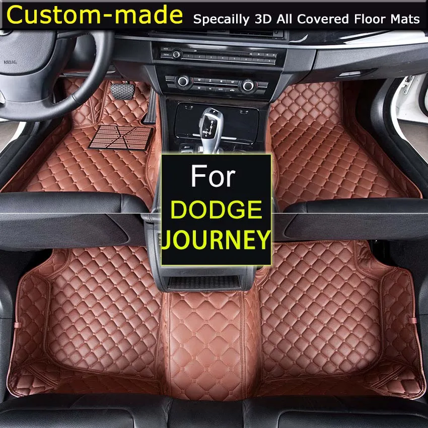 For Dodge Journey 3 rows Car Floor Mats  Customized Foot Rugs Custom Carpets Car Styling Made for Caliber Caravan RAM