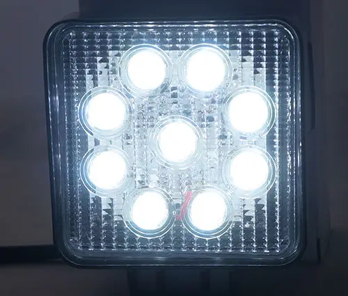 ضوء وامض للعمل, مربع 27W 9 LED عمل بقعة ضوء للمنزل قارب سيارة شاحنة 12V 24V