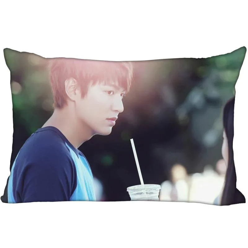 New Arrival Custom Lee Min Ho Satin Pillowcase 35x45cm (one side) Printed Zipper Pillow Cover Custom your image gift