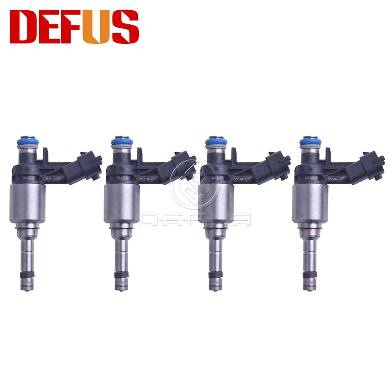 DEFUS 4x 35310-2B130 Fuel Injector For Hyundai Accent Veloster Kia Rio 1.6L L4 2012-2017 353102B130 Injection Values