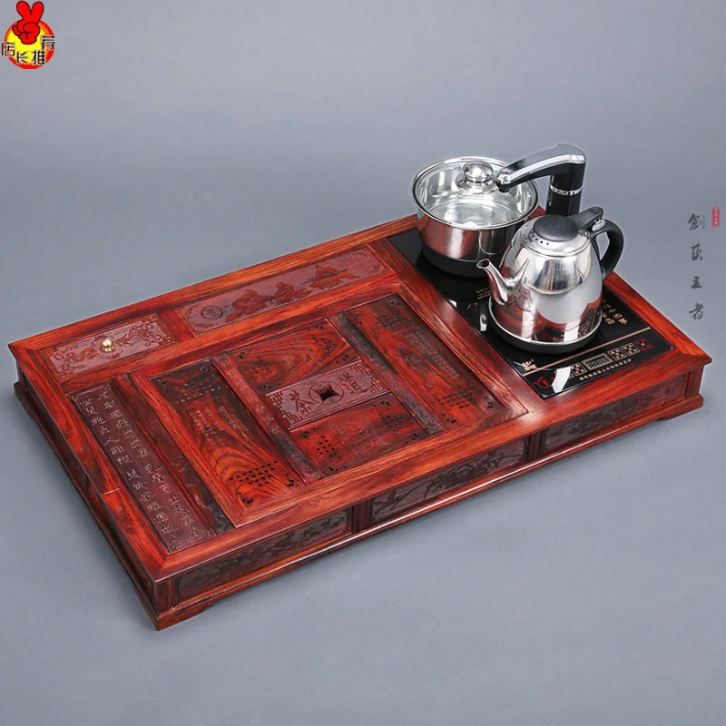 

Rosewood rosewood tea Kung Fu tea tea carved wood carving ornaments cooker mahogany furniture crafts