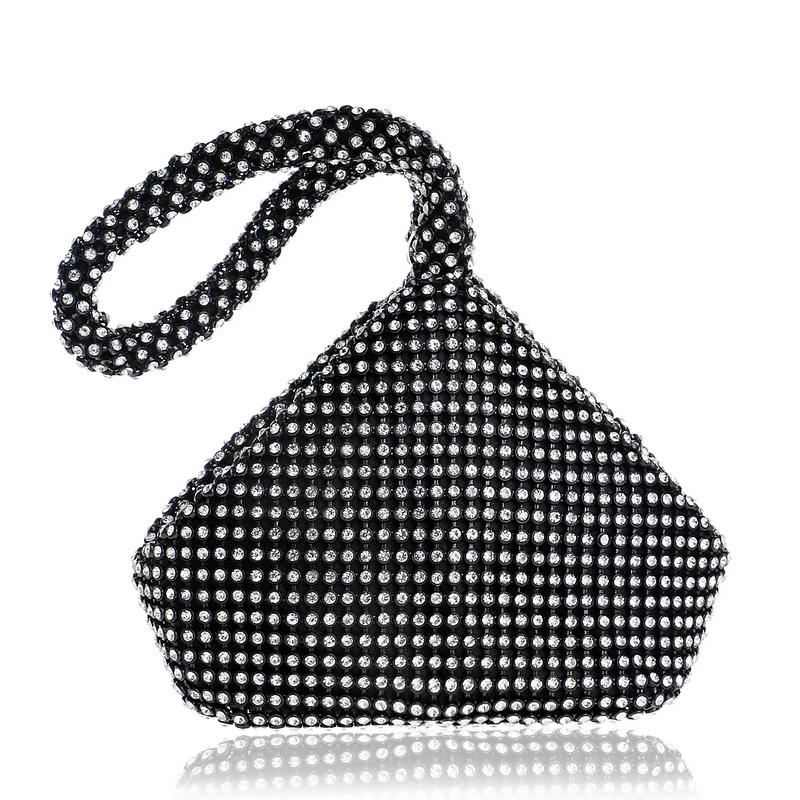 SEKUSA-Bolsos de noche con cuentas suaves para mujer, cubierta de estilo abierto para dama, bolsos de dama de boda, monedero para regalo de Año