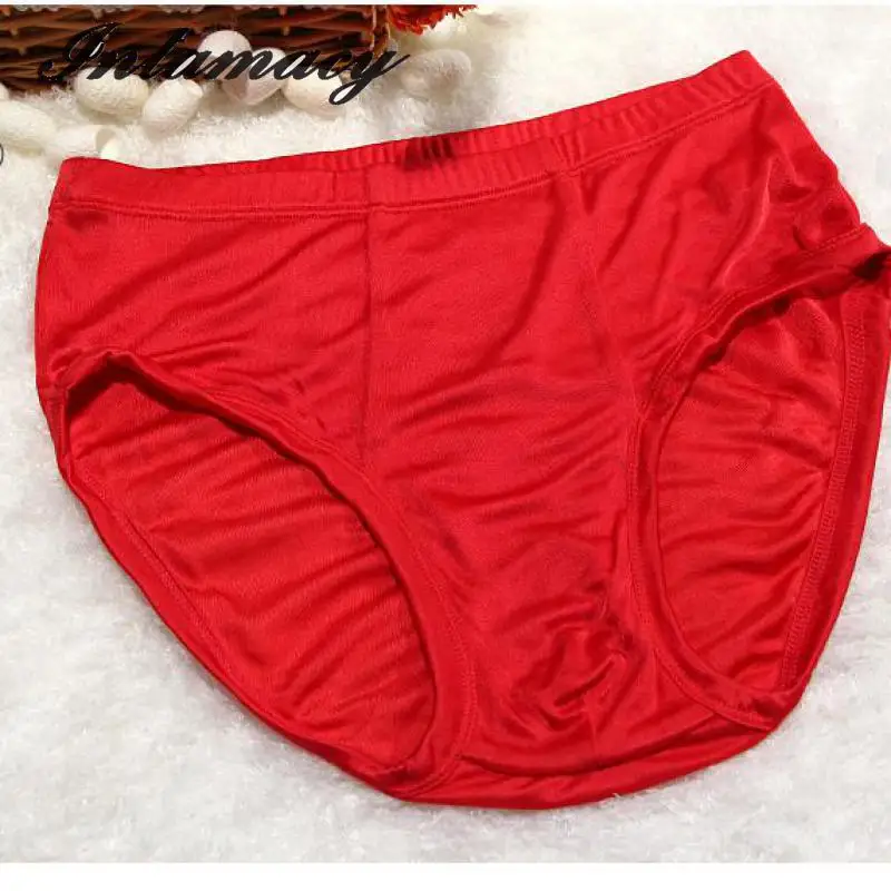 High quality 100% real silk knitted male briefs, silk panties,antibacterial breathable health