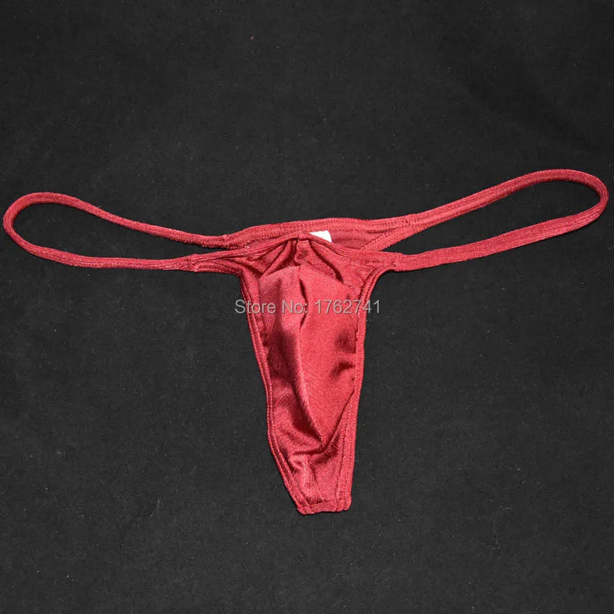 Sexy Guy Swimwear Men\'s Shiny Micro Thongs Underwear Bikini Pants Drawbench G-String Tangas Male Underwear