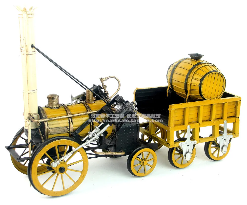 

Vintage iron train models for the 1829 voyager steam locomotive - fine collection edition gift decoration or gift