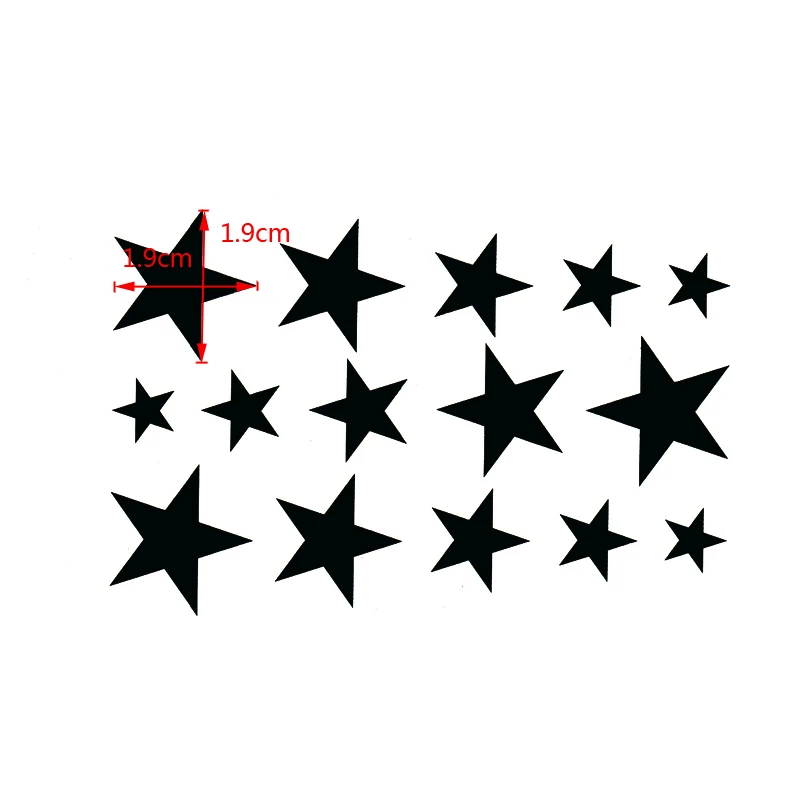 Star Waterproof Temporary Tattoo Sticker Sexy Product henna tattoos sleeve tatoo pesca fake tattoo adesivo de parede