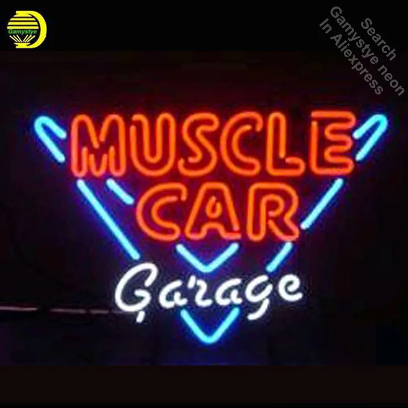 muscl car garden neon sign tubo de vidro handcrafted affiche neon signs window light lampadas de recreacao 01