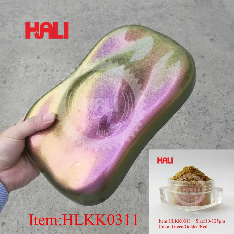 HALI 1 Bag 50g Chameleon Mirror Nail Glitters Powder DIY Nail Chrome Pigment Dust Manicure Nail Art Decoration Tool Color Moving