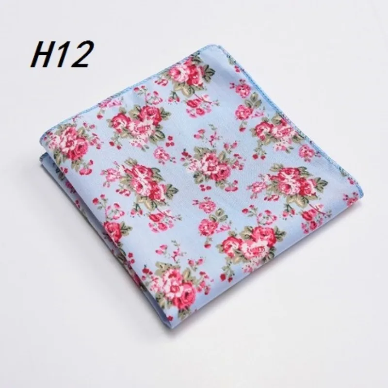 Frete grátis ikepeibao novo masculino bege flor bolso quadrado lenços paisley floral algodão hankies