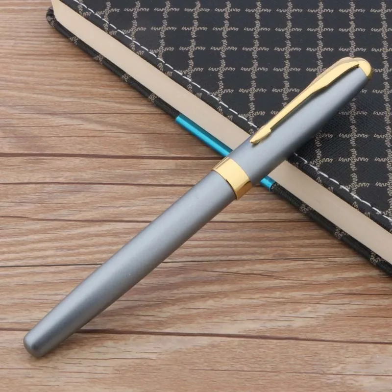 High quality brand baoer 388  gift metal blue golden classic Fountain Pen signature pen Stationery Office School Supplies