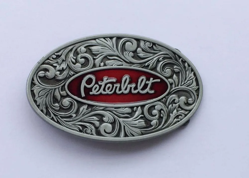 Oval Peterbilt Truck Belt Buckle suitable for 4cm wideth belt