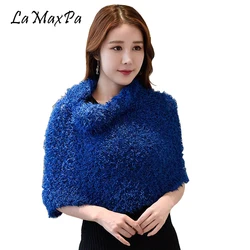 LaMaxPa Dropshipping 35 Colors Fashion Women All-match Magic Scarf Multifunction Warm Pashmina Shawls and Wraps Female Lady Cape