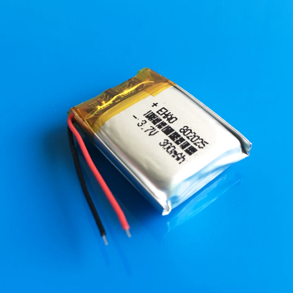 3.7V 300mAh polimerowy akumulator litowo-Lipo 802025 komórki zasilające MSDS do kamery inteligentny zegarek rejestrator Bluetooth