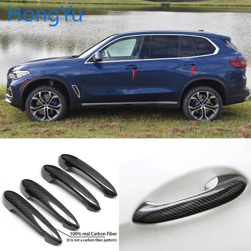 

for BMW x5 G05 M50i xDrive40i xDrive30d xDrive 30i 40i 2019 2020 100% real carbon fiber Auto outer door handle cover