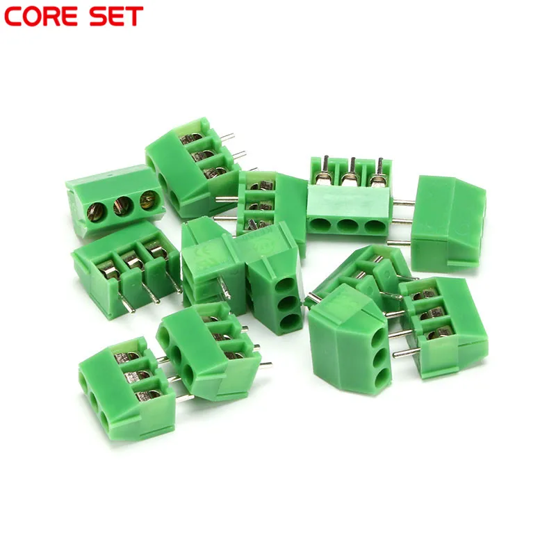 10Pcs/Lot KF350 3Pin 3.5mm pitch PCB Screw Terminal Block Connectors 300V/10A