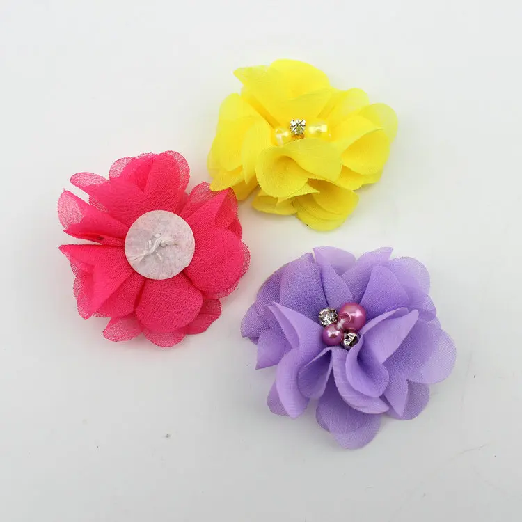 9pcs Hot Kids Baby Girls Bebe Children Baby Cute Infant Head Flower Hair Accessories DIY Materials Hair Accessories Headwear