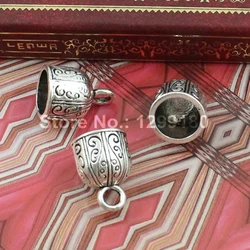 Onebeading Fit 10mm Cord Crimp End Caps Buckle Tips For Necklace Bracelet Ropes Connectors Clasp DIY Accessories 18x13mm 10pcs