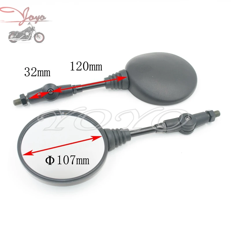 Free Shipping Motorcycle ATV off-road Universal Foldable Rearview Mirror For AX-1 XR250 XR400 CRF BAJA CRM250 10mm Clockwise