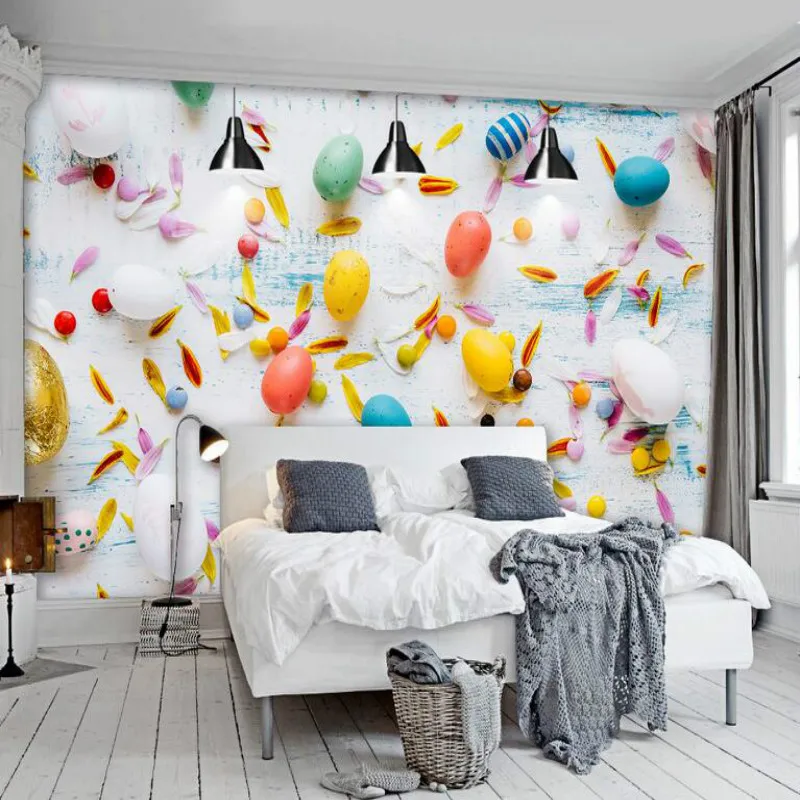 

Modern multicolored balloons Wallpaper for Walls 3d Wall Paper Background Painting Mural Wallpapers Home Improvement Decorate