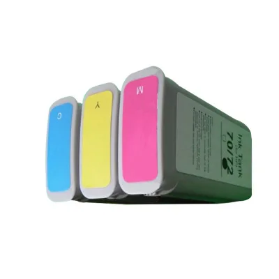 Compatible for HP 72 C9370A Photo Black C9371A Cyan C9372A Magenta C9373A Yellow C9374A Gray C9403A Matte Black Ink Cartridge