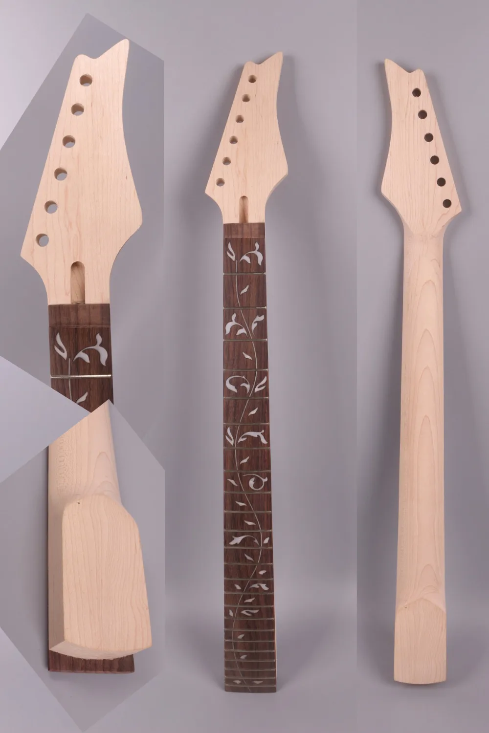 

Electric guitar neck 24 fret 25.5 inch solid wood Fretboard tree inlaid Rosewood Fretboard Bolt On Canada Maple