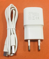 Original Travel Charger EU Plug Adapter+ Type C Cable for LEAGOO KIICAA MIX MTK6750T Octa Core Free Shipping