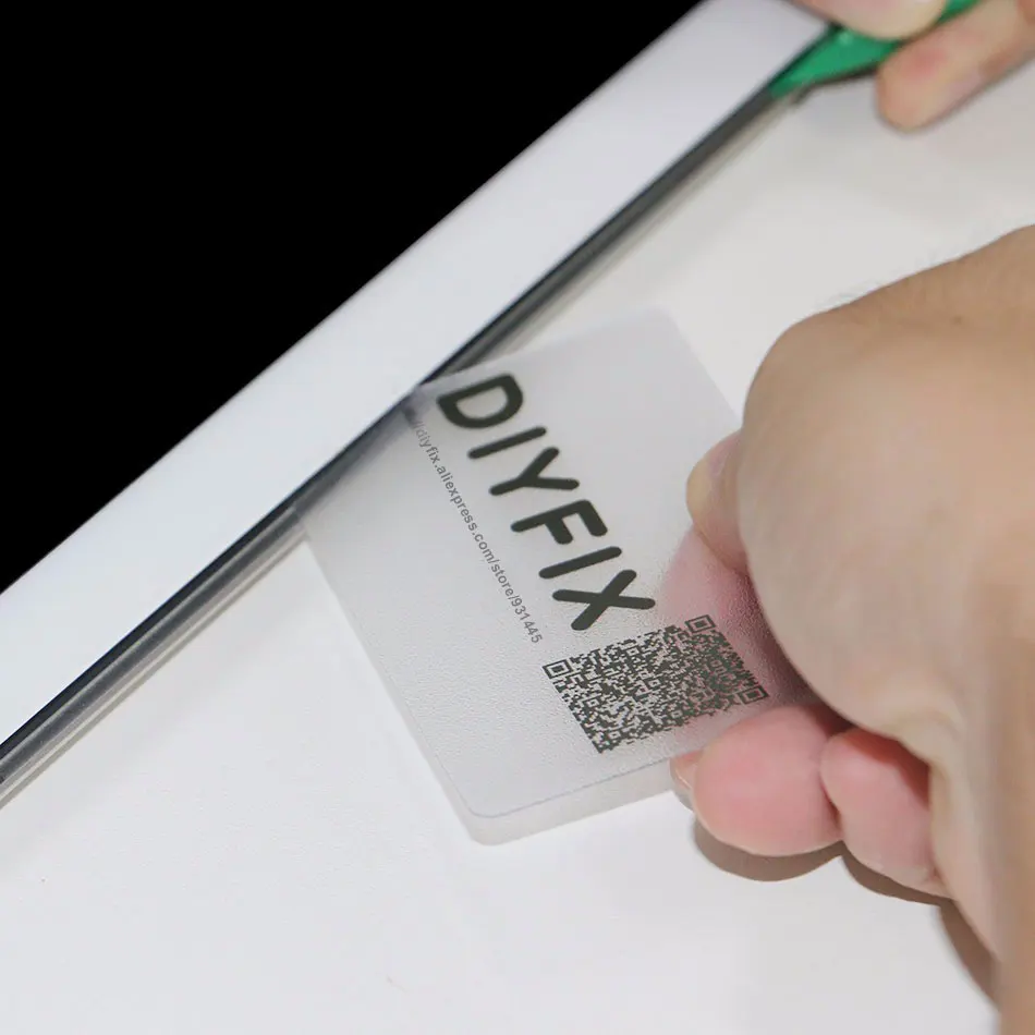 Diyfix-raspador da abertura do telefone móvel, cartão plástico para o iphone, ipad, samsung, tabuleta, painel traseiro da tela do lcd, ferramenta do