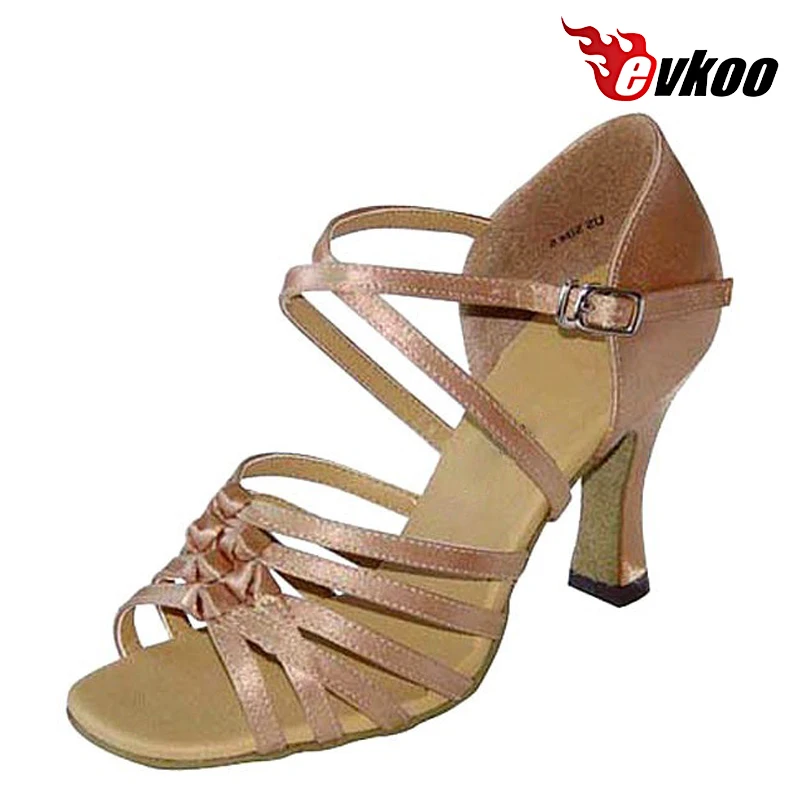 Evkoodance Latin Shoes Woman 4 Different Colors Heel Customized  Dance Shoes Latin Evkoo-168 Party Women Latin Salsa Sance Shoes