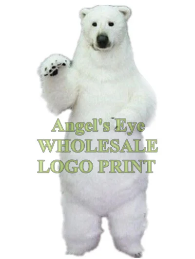 realistic polar bear mascot costume adult size high quality fur white polar bear theme anime cosply costumes carnival SW2969