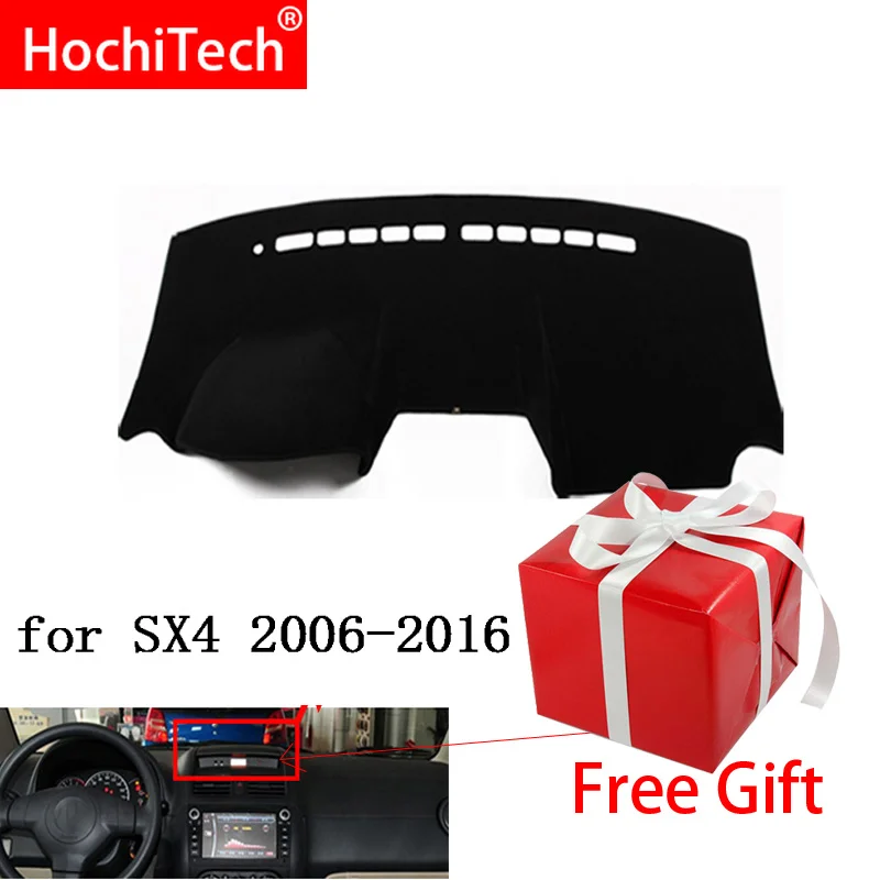 For Suzuki SX4 2006-2016  Right and Left Hand Drive Car Dashboard Covers Mat Shade Cushion Pad Carpets Accessories