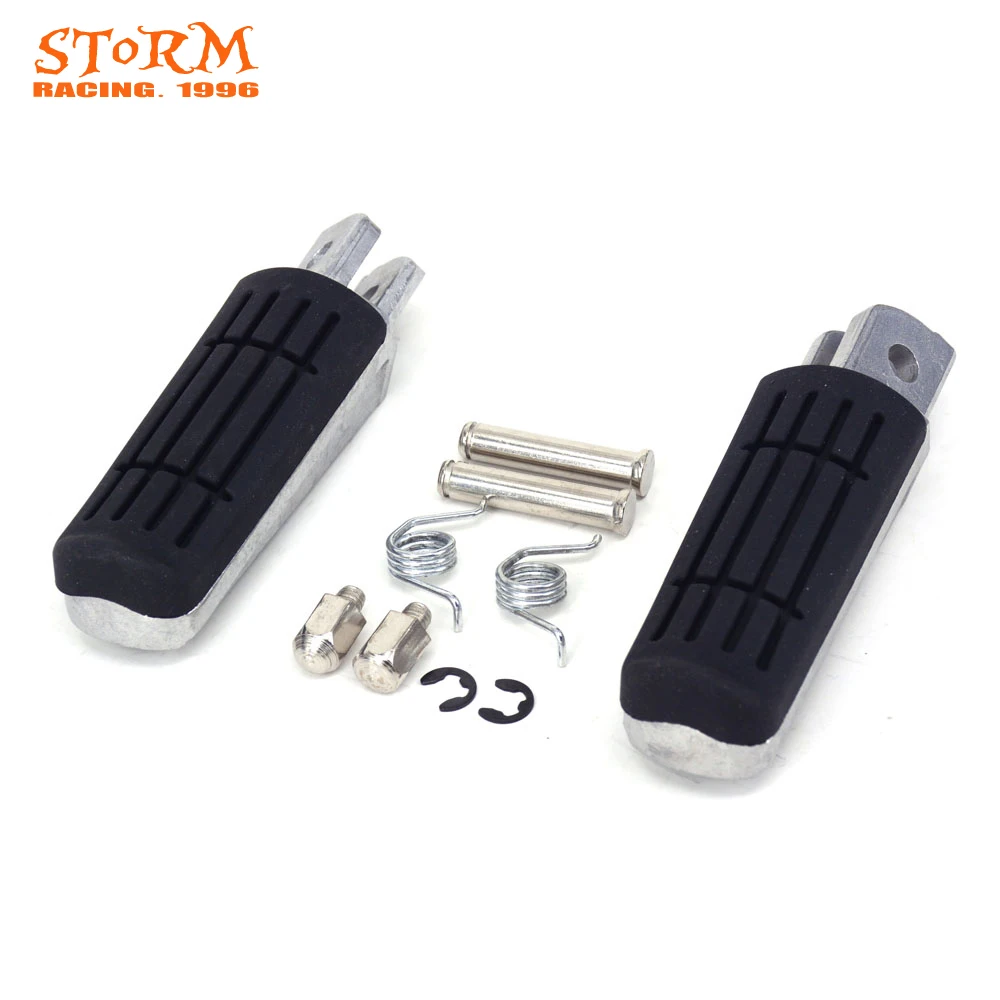 Motorcycle Front Foot Pegs Footrest Pedals Aluminum For TDR125R FZ6Fazer S2 Naked FZR600 R FZS600 XJ600 N S Diversion YZF600R6