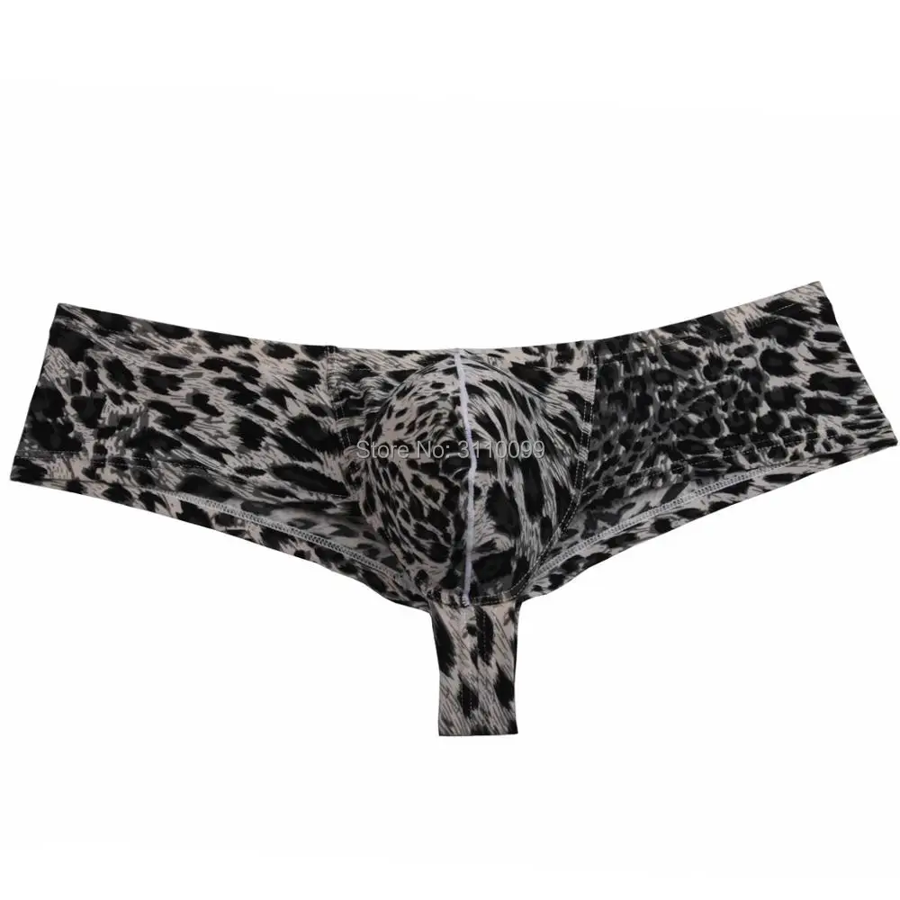 Sexy Leopard Print Bikini Men\'s Boxer Shorts Male Underpants Underwear Men Boxers Fashion Design Smooth Comfy