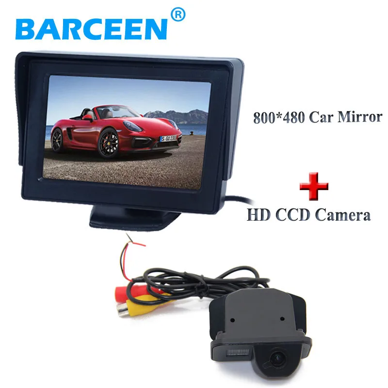 car rear system car rearview camera wire + 4.3