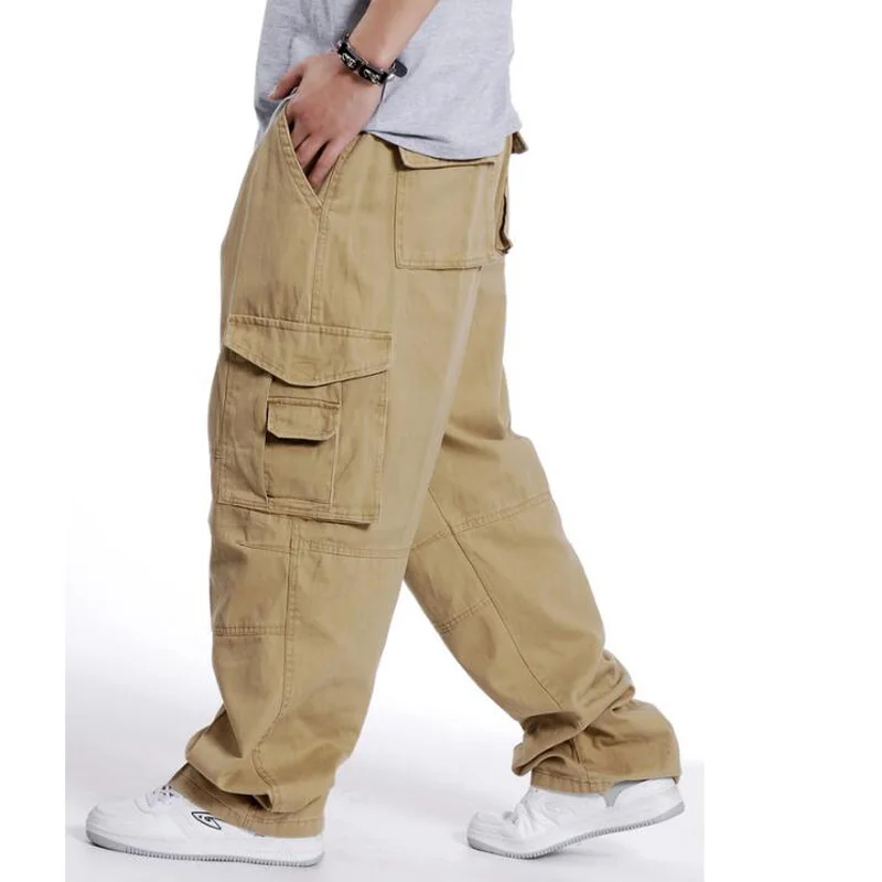 

Men Sweatpants Hip Hop Dance Mens Trousers Pants Casual Joggers Loose Cargo Pants Wide Leg Male Clothing PLus Size XXXL