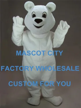 

Snowball Mascot Costume Adult Size Animal Theme White Bear Mascotte Mascota Outfit Suit Fancy Dress Cosply Costumes SW1096