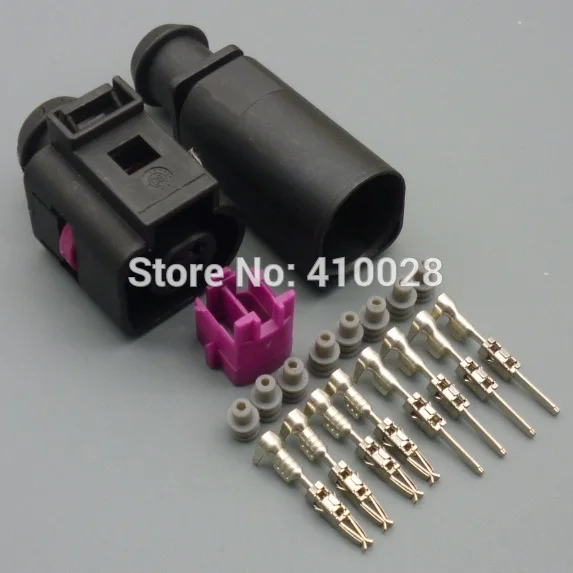 shhworldsea 5/30/100sets male female water temperature sensor 4B0973712 plug for VW 4B0 973 812 4B0973812 4B0 973 712