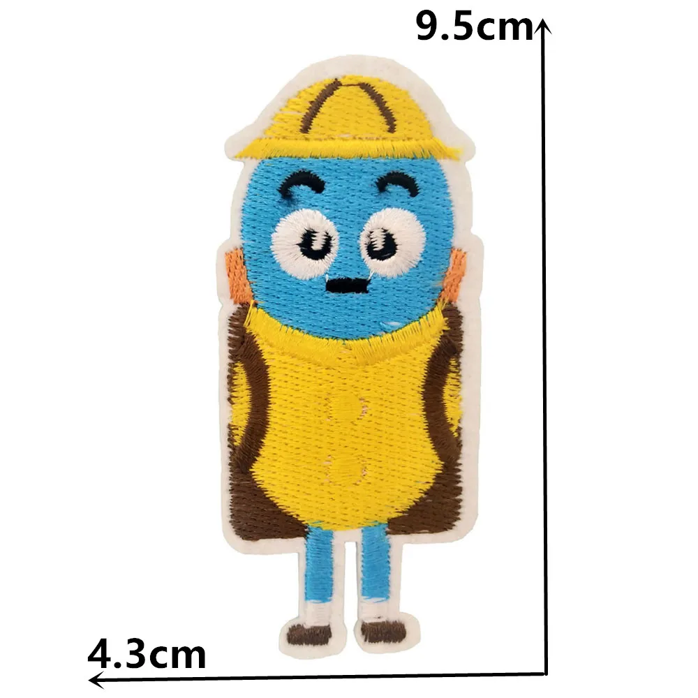 Cute Cartoon Animal Hot Melt Glue Patch Children Clothes Sewing Embroidery Iron Patch Decoration DIY Badge Decals Accessories