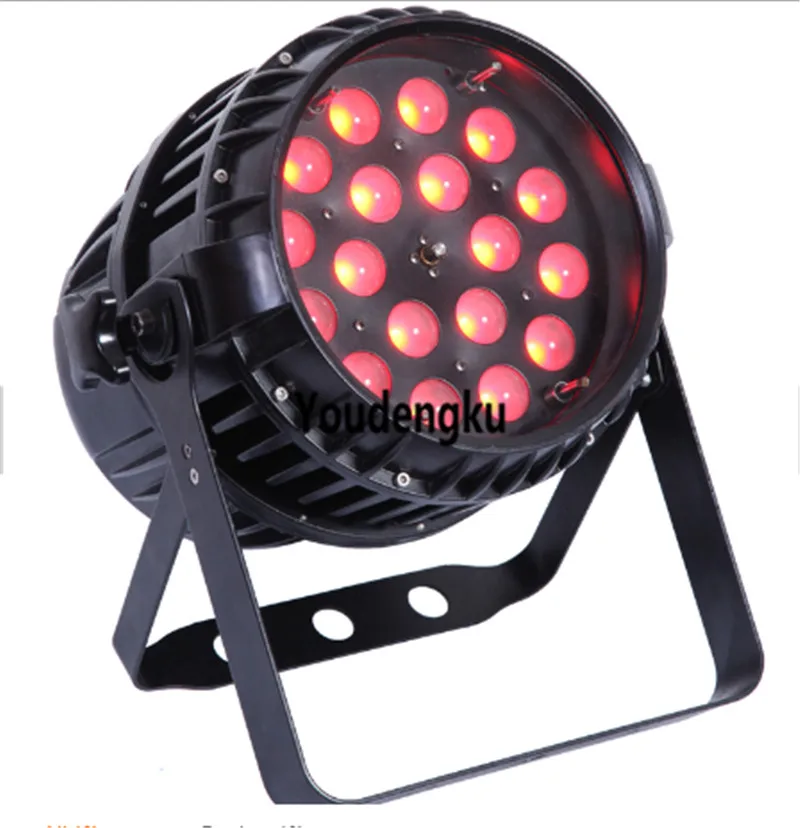 2 pieces zoom led par64 4in1 rgbw 18x10w led par light waterproof par led rgbw zoom