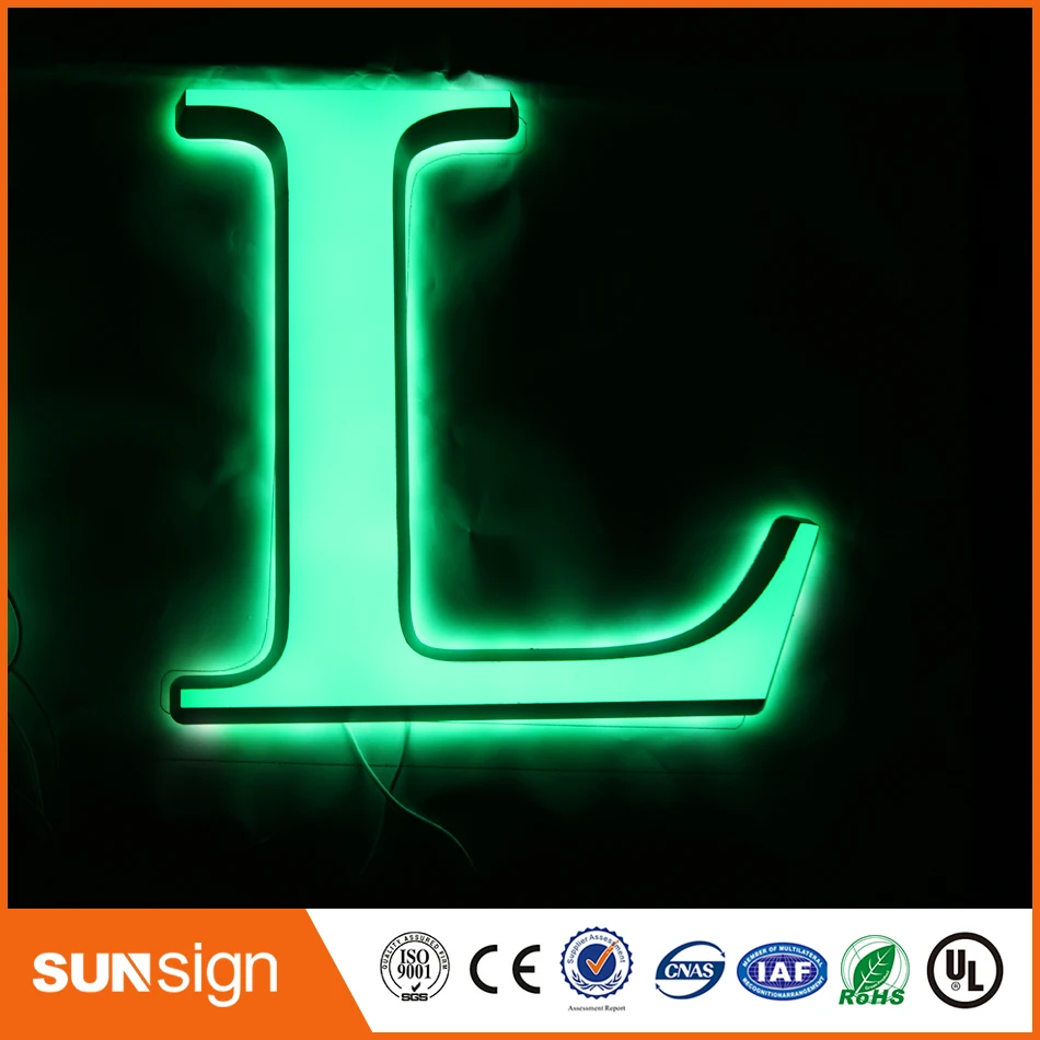 Kustom Toko diy dekoratif illuminated sign huruf