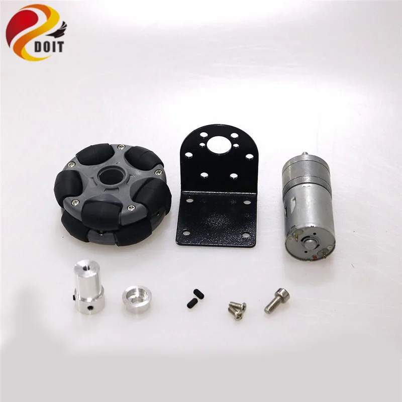 1ชุด58Mm Omni/Universal ล้อ + 4Mm 9V/12V มอเตอร์ + 25มม.มอเตอร์ + สกรูสำหรับ Arduino Smart รถหุ่นยนต์ DIY ของเล่น RC อะไหล่