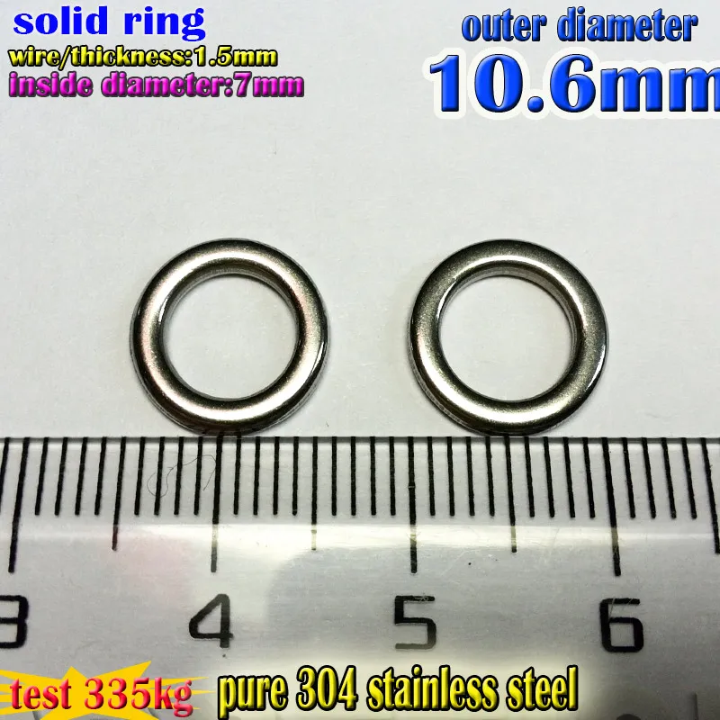 

NEW fishing solid rings size wire1.5*7mm*10.6mmquantily 500pcs/lot High quality heavy duty lure ring