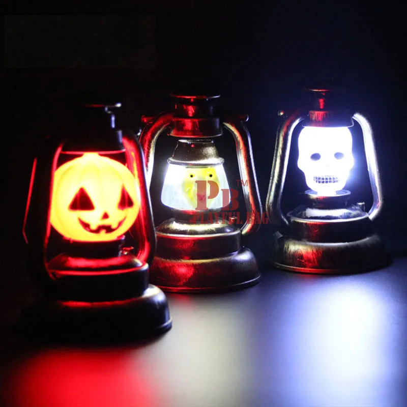 Lanterne fantôme appelée jack-o-lanterne pour activités d'halloween, accessoires décoratifs lumineux pour scène de bar