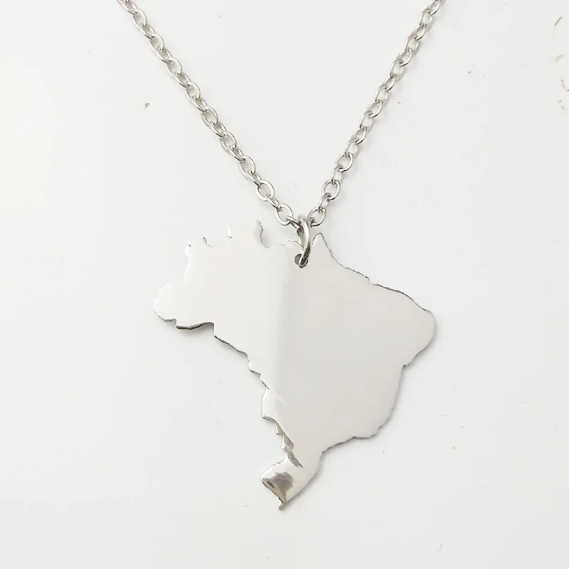 VIP البرازيل قلادة على شكل خريطة قلادة