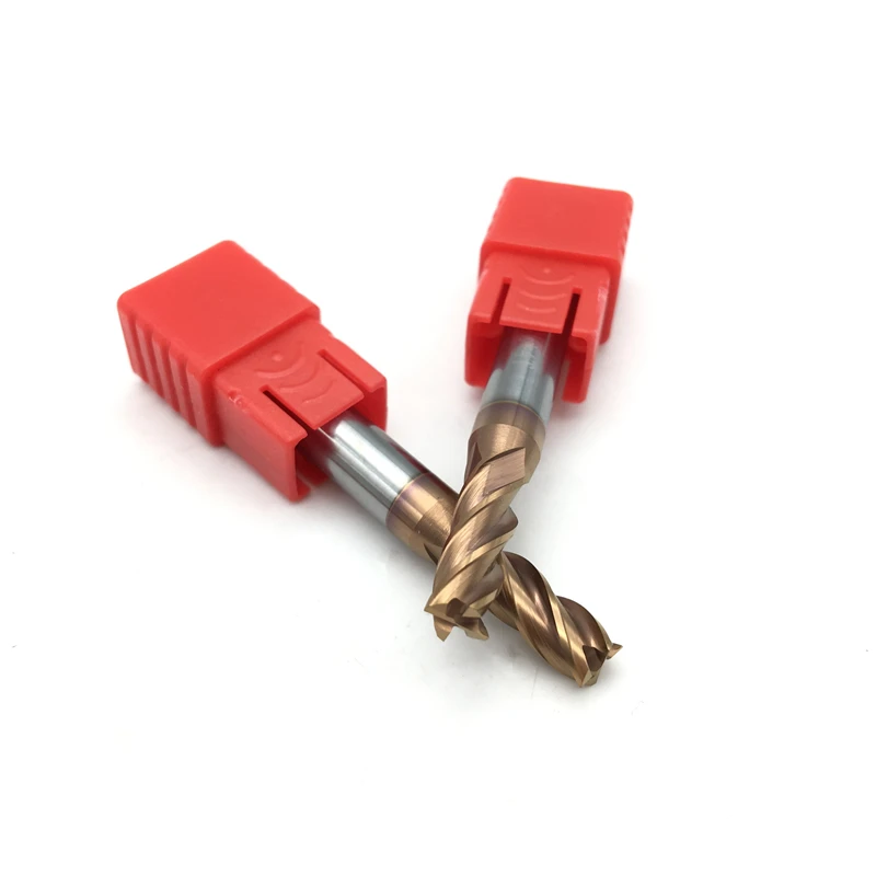 5mm 6mm End Mill HRC60 4Flute Spiral Solid Carbide Regular Length Flat CNC Lathe Tool Milling Cutter