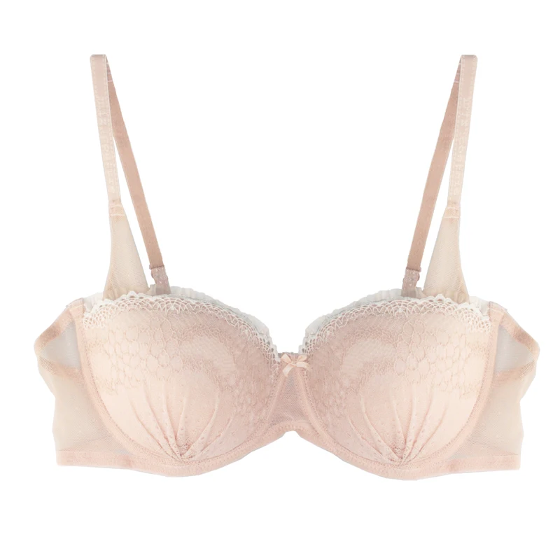 Mierside Sexy Del Merletto Spinge Verso L\'alto il Reggiseno Biancheria Intima Delle Donne Beige Imbottito Lingerie 32A 32B 32C 34A 34B WX058