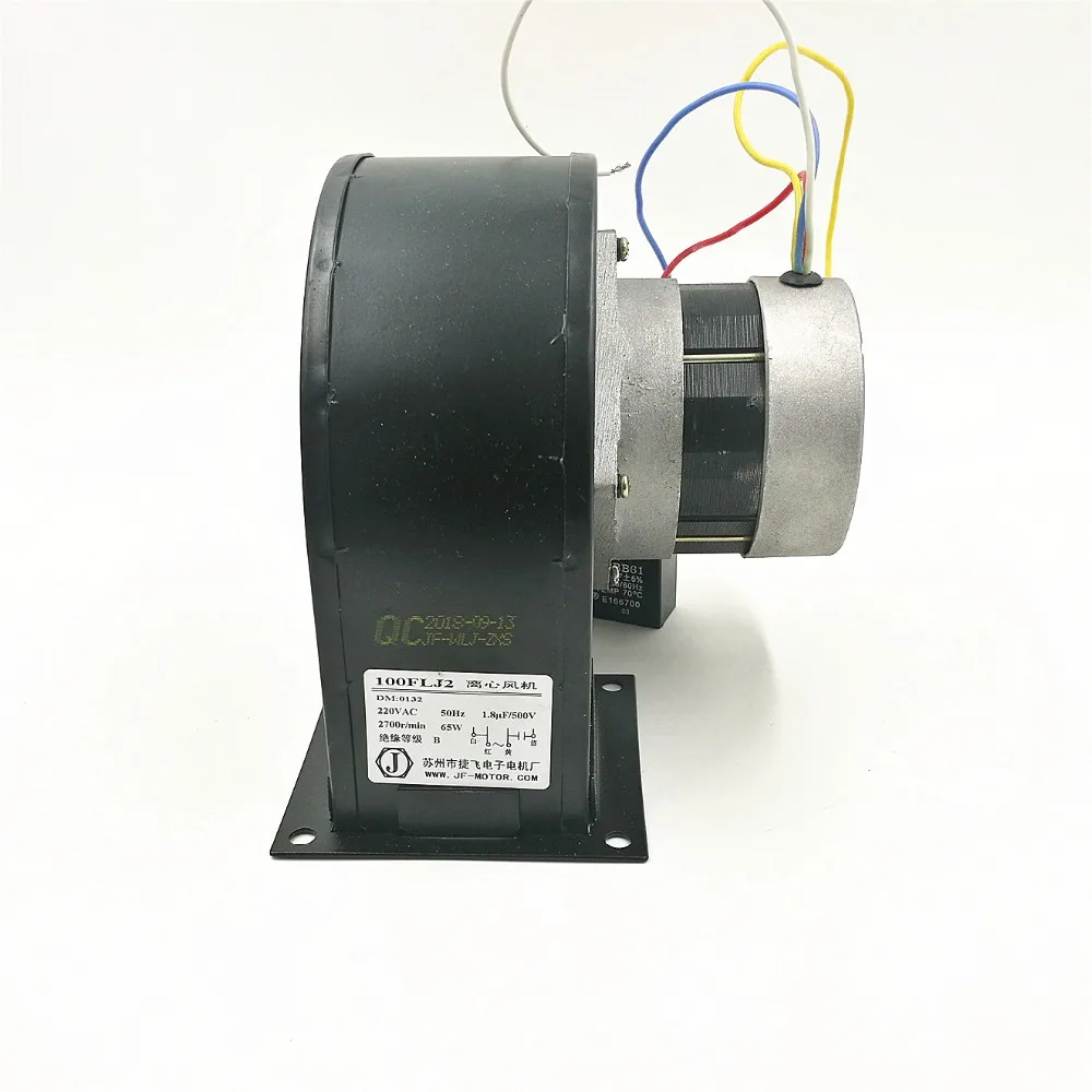 100FLJ2 Square Exhaust 220V 65W Copper Motor High Temperature Isolation Oven Cooling Fan Centrifugal Fan Blower 2700r Heat Snk