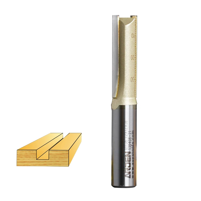 3 Deg Flute Straight Arden Router Bit - 1/2\